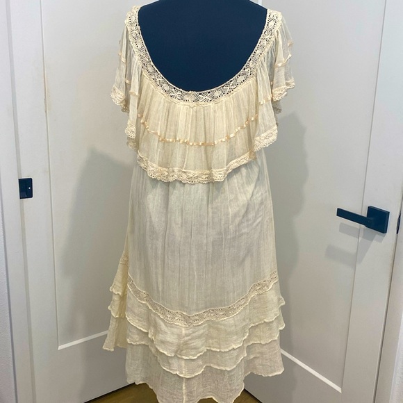 🌺HOST PICK 🌺 Jens Pirates Booty for Free People Ruffled Gauze Dress | Size L - Picture 6 of 12